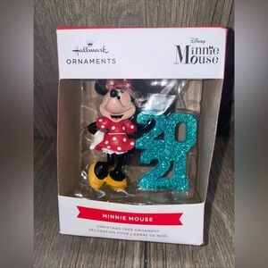 Hallmark Disney Minnie Mouse Dated 2021 Christmas Ornaments New Year NEW